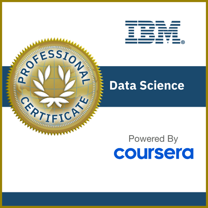 IBM Data Science certificate
