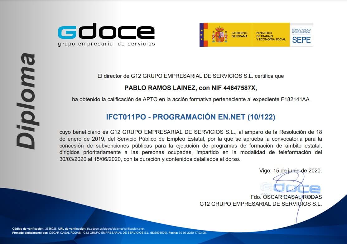 .NET Certificate